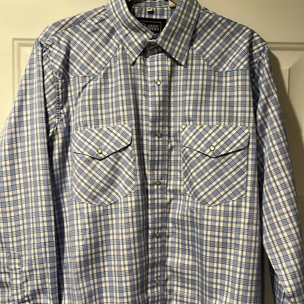 Pearl snap western shirt. men’s Medium